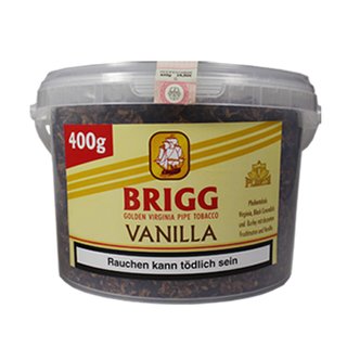 Pfeifentabak BRIGG V Pfeifen-Tabak 400g Eimer VANILLA / Vanille