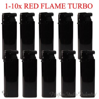 Sturmfeuerzeug  Feuerzeug schwarz Turbo Flamme rot Turbofeuerzeug