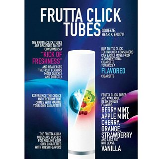 Click Zigarettenhülsen Filterhülsen Klick Hülsen Frutta Sphere mit Aromakapsel Vanille 1x Box (100 Hülsen)