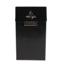 Zigaretten BOX mit Magnetverschluss Adami Stefano SLIM für ca 20 Slim Zigaretten Lizard Black