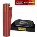 CLIPPER Feuerzeug RED DEVIL Metall Gas Normalflamme...