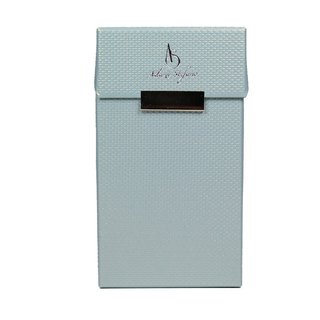 Zigaretten BOX mit Magnetverschluss Adami Stefano SLIM für ca 20 Slim Zigaretten CIW Sky Blue